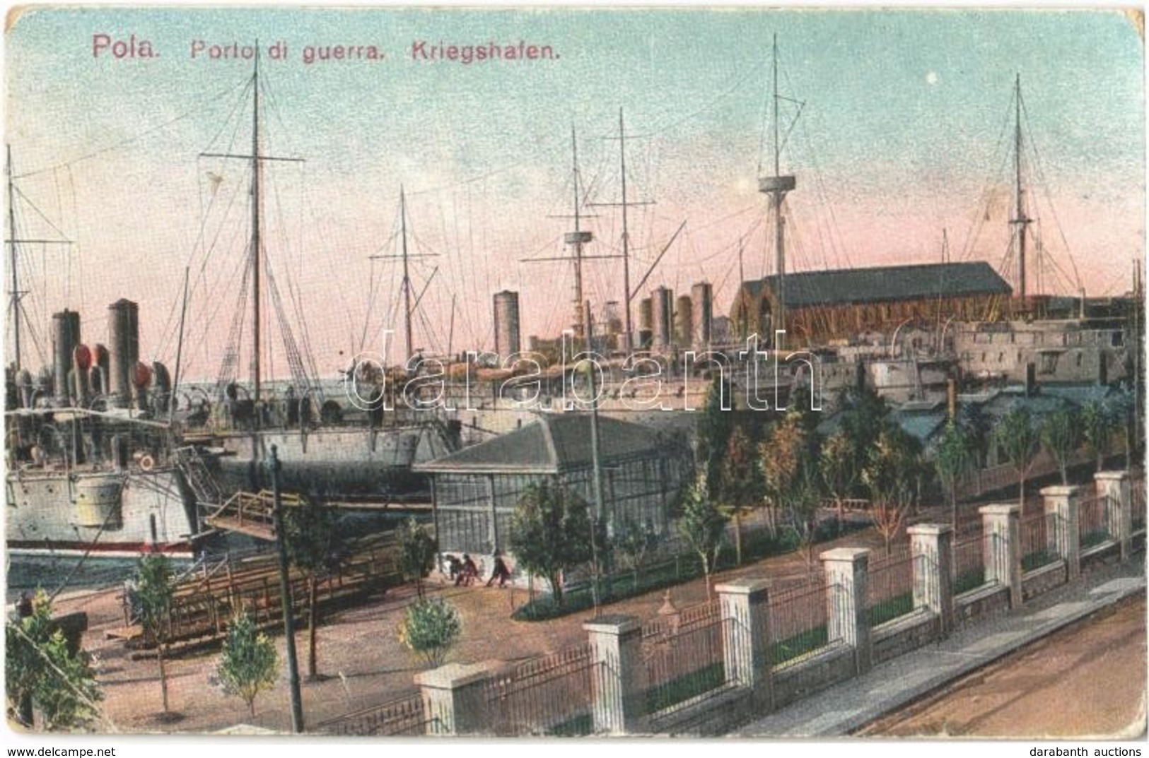 ** T3 Pola, Pula; Kriegshafen K.u.K. Kriegsmarine / Austro-Hungarian Navy Port, Casemate Ships (EB) - Sin Clasificación
