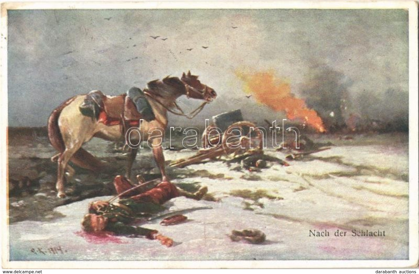 T2 1915 Nach Der Schlacht / WWI Austro-Hungarian K.u.K. Military Art Postcard, After The Battle. B.K.W.I. 259-70. - Sin Clasificación