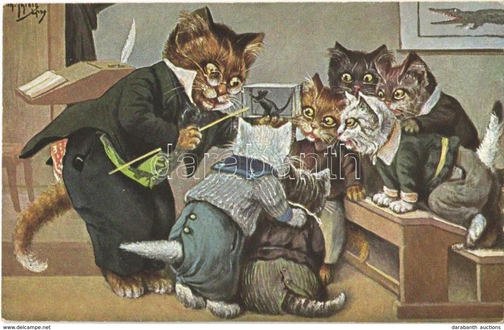 ** T2 Cat School. T.S.N. Serie 1879. S: Arthur Thiele - Sin Clasificación