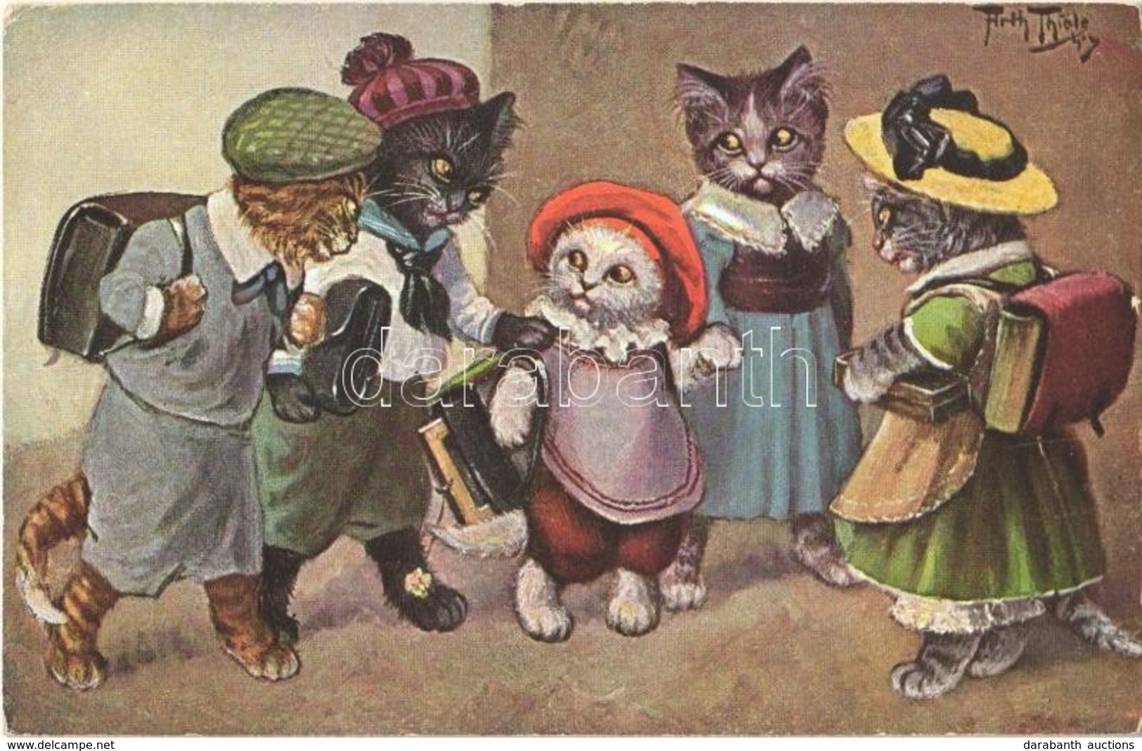 ** T2 Cat School. T.S.N. Serie 1879. S: Arthur Thiele - Sin Clasificación