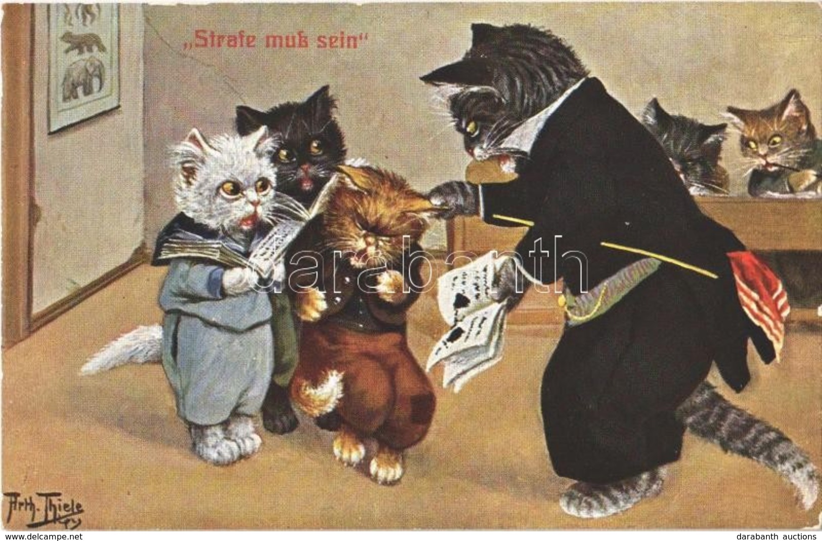 ** T1 Strafe Muss Sein! / Cat School. T.S.N. Serie 962. S: Arthur Thiele - Ohne Zuordnung