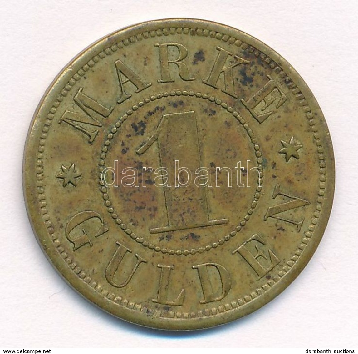 Budapest ~1900. 1 Gulden 'Holtzspach A. Fiai - Budapest' T:2 - Sin Clasificación