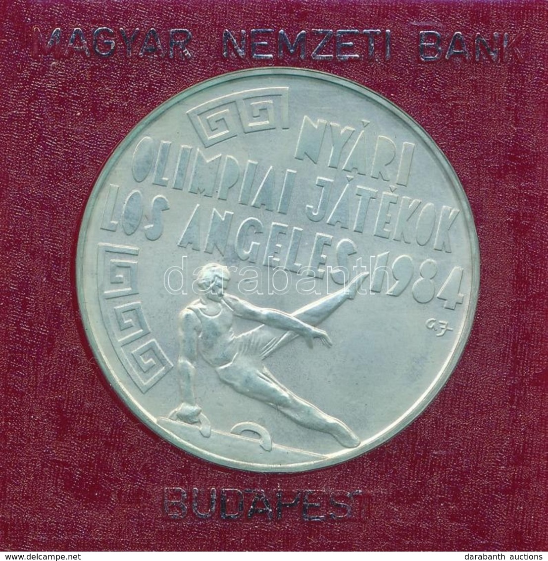 1984. 500Ft Ag 'Nyári Olimpiai Játékok - Los Angeles' Eredeti Tokban, Tanúsítvánnyal T:BU Patina Adamo EM79 - Sin Clasificación