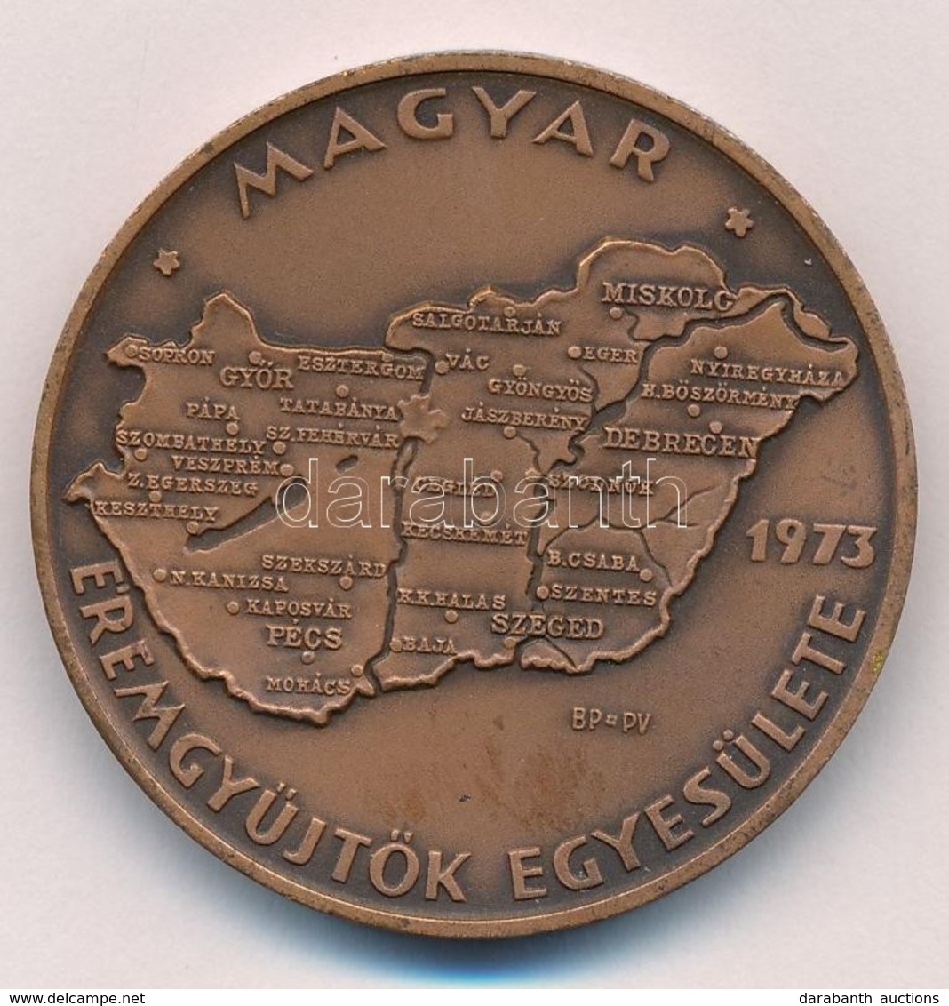 Csúcs Viktória (1934-) 1973. 'MÉE Budapest - Magyarország' Br Tagsági Emlékérem (42,5mm) T:1 
Adamo BP5 - Sin Clasificación