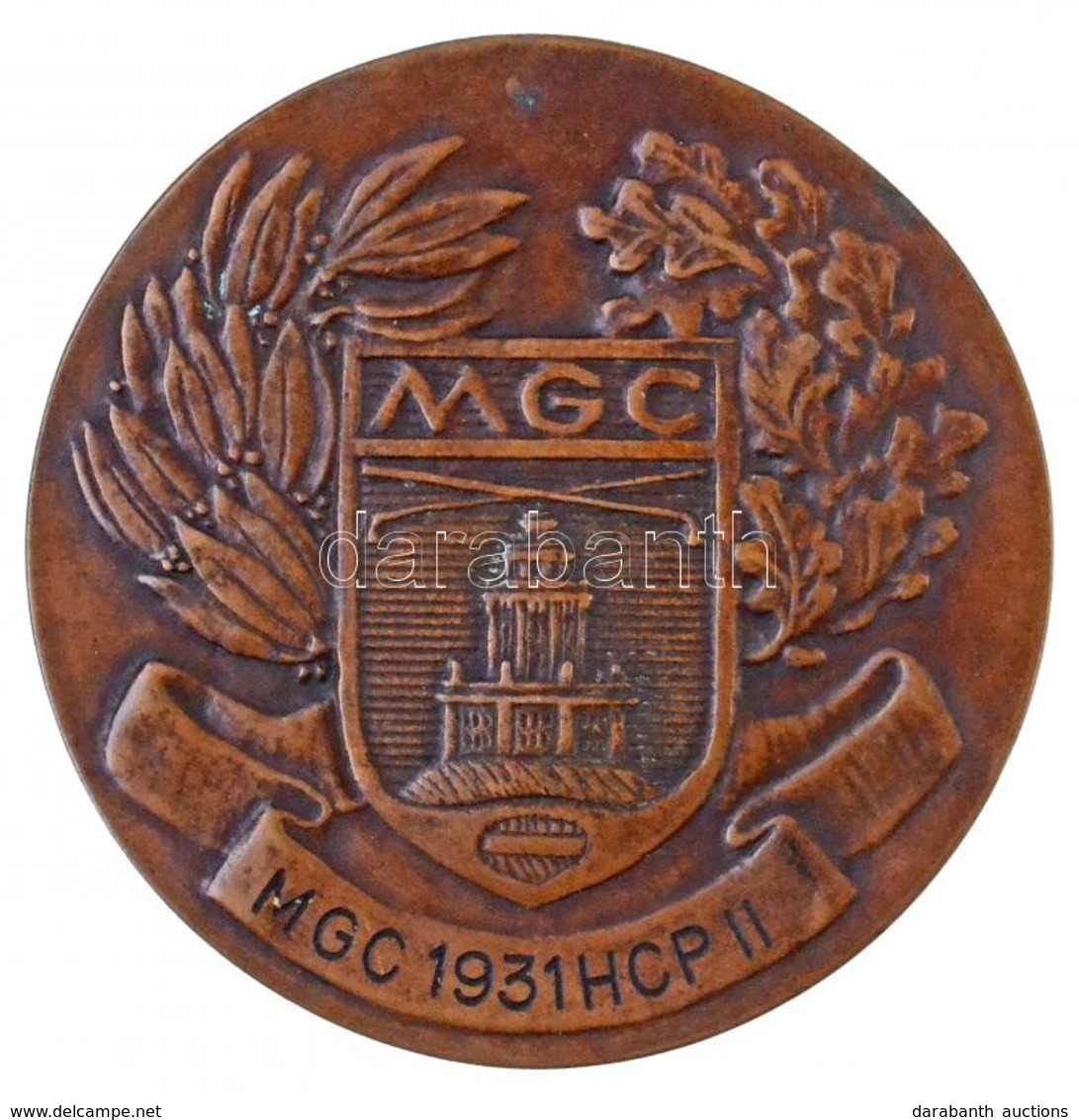 Berán Lajos (1882-1943) 1946. 'Magyar Golf Club / MGC' Hátoldalon Gravírozva 'MGC 1931HCP II' Gravírozással (71mm) T:2 - Sin Clasificación