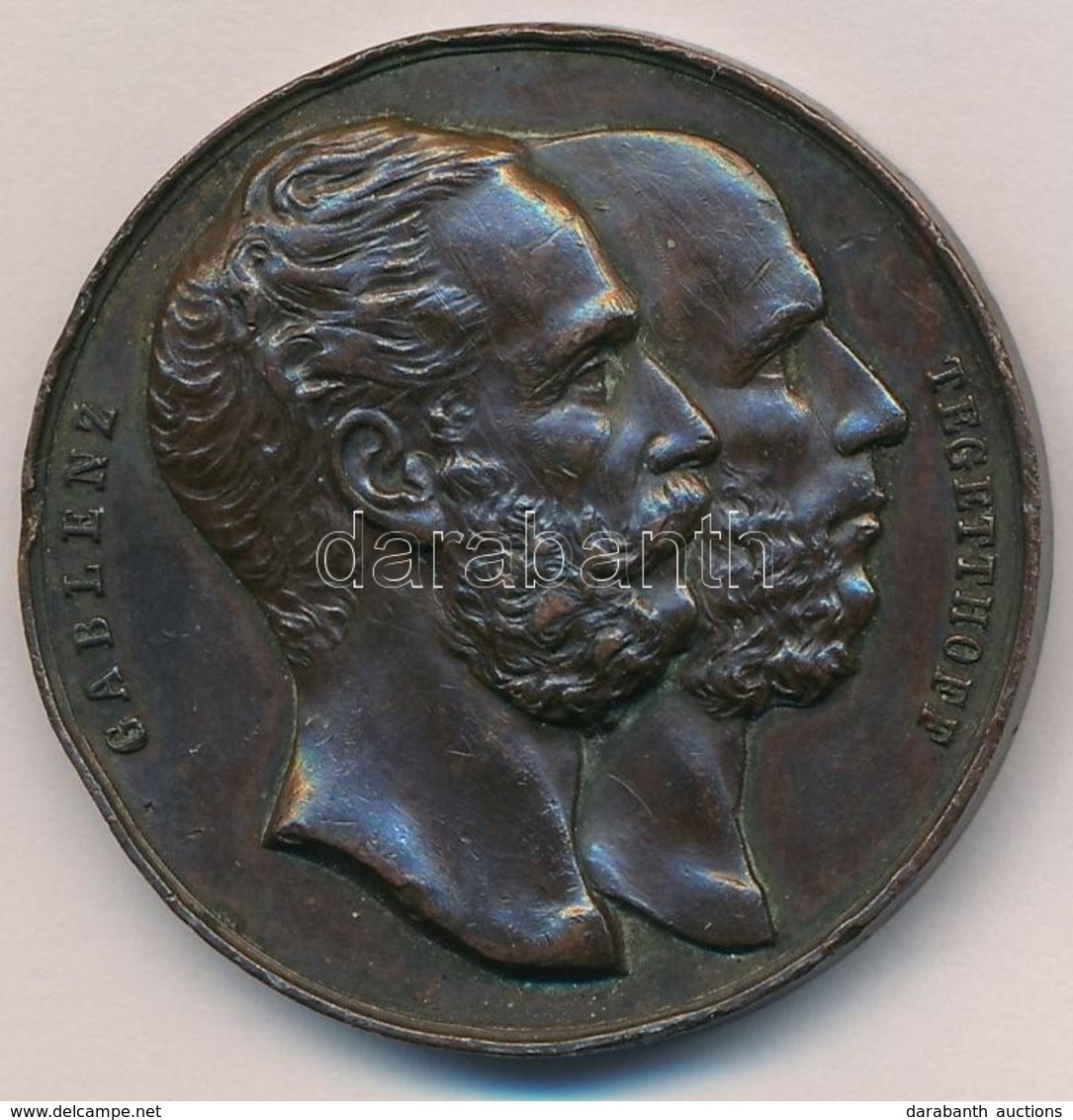 Ausztria 1874. 'Gablenz és Tegetthoff' Br Emlékérem. Szign.: Jauner (40mm) T:2-,3 Ph., Forrasztásnyom?
Austria 1874. 'Ga - Sin Clasificación