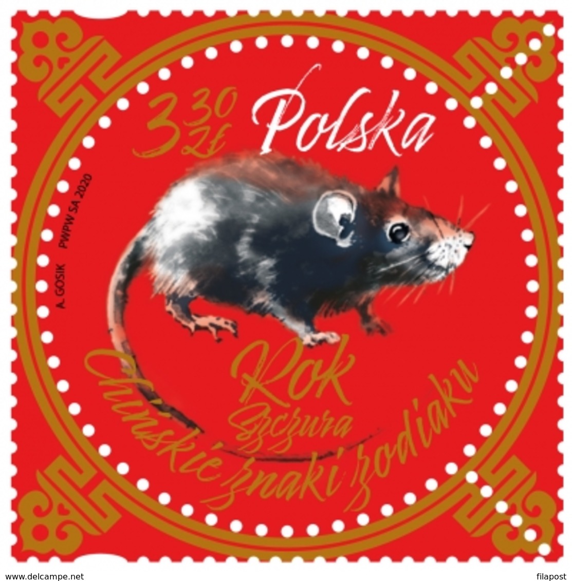 POLAND 2020 Chinese Zodiac Signs Year Of The Rat MNH** - Unused Stamps