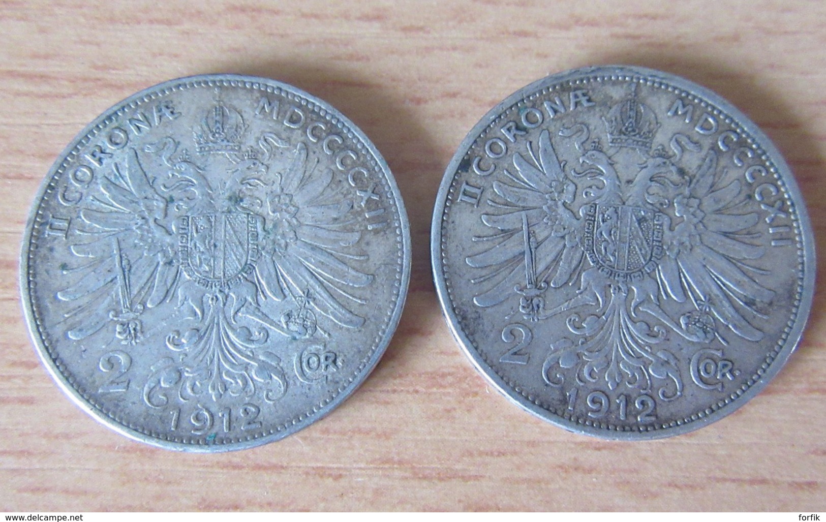 Autriche + Hongrie - Lot De 7 Monnaies En Argent Dont 5 Coronae 1909 Et 50 Shilling 1971 - Achat Immédiat - Autriche