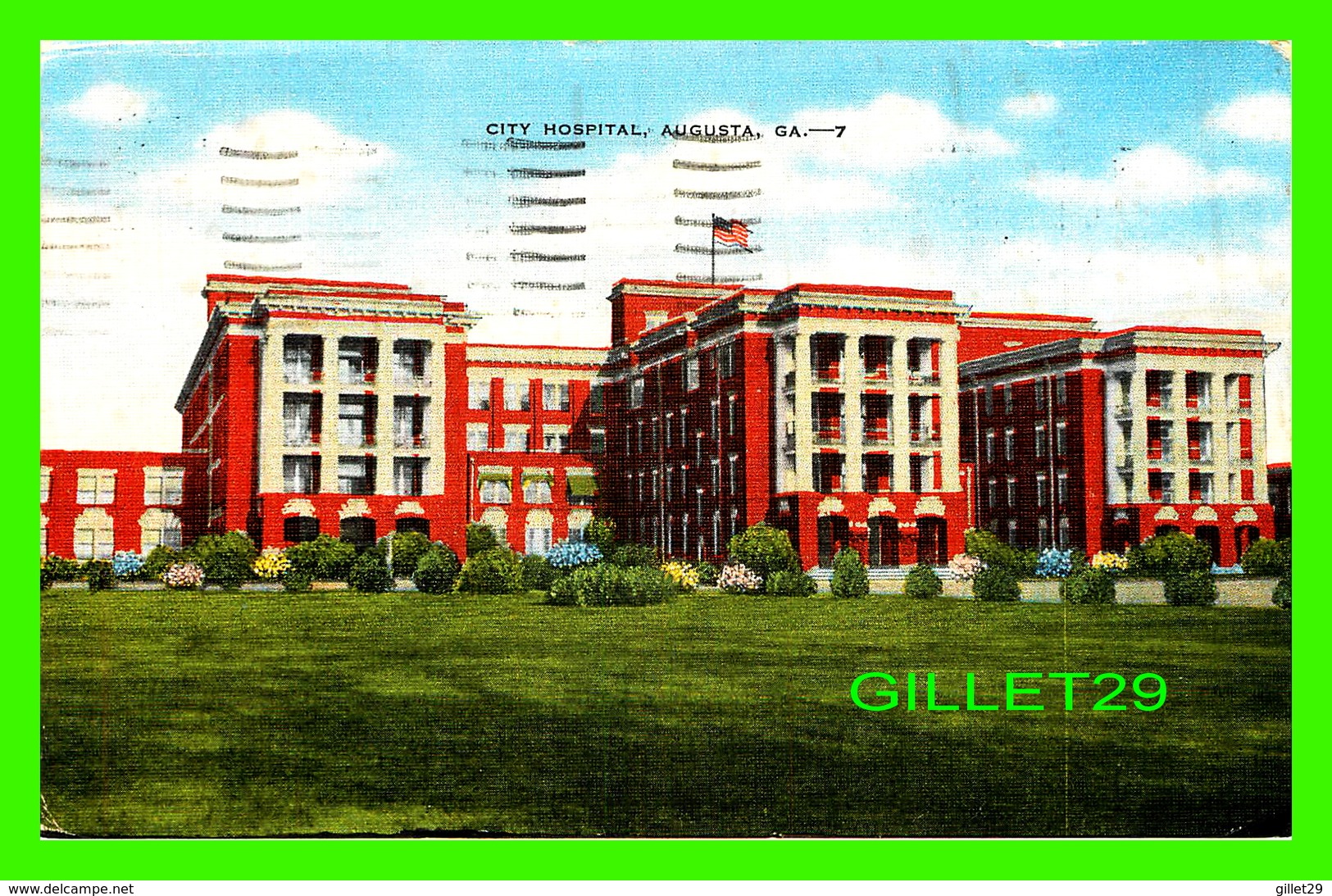 AUGUSTA, GA - CITY HOSPITAL - TRAVEL IN 1958 - PUB. BY KINSELLA NEWS CO - - Augusta