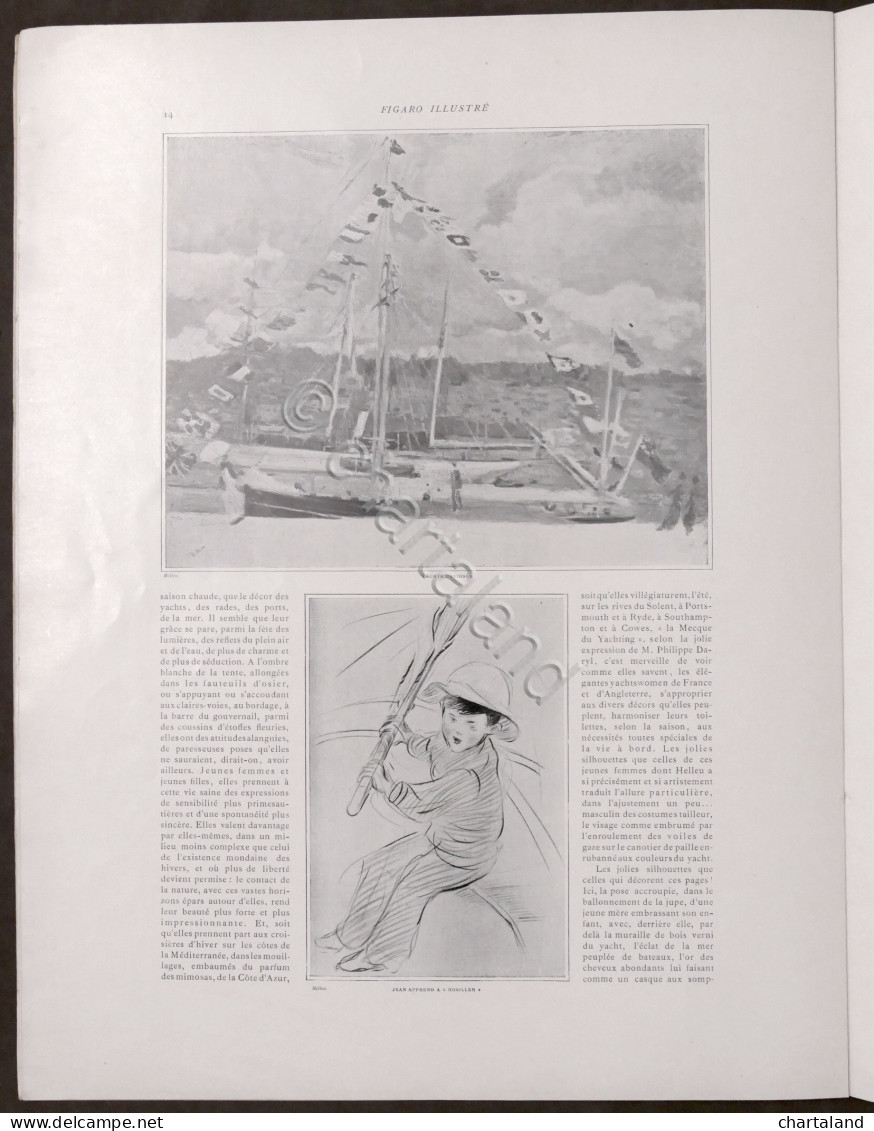 Rivista D'epoca - Figaro Illustrè - N. 131 - Settembre 1901 - Yachting - Non Classificati