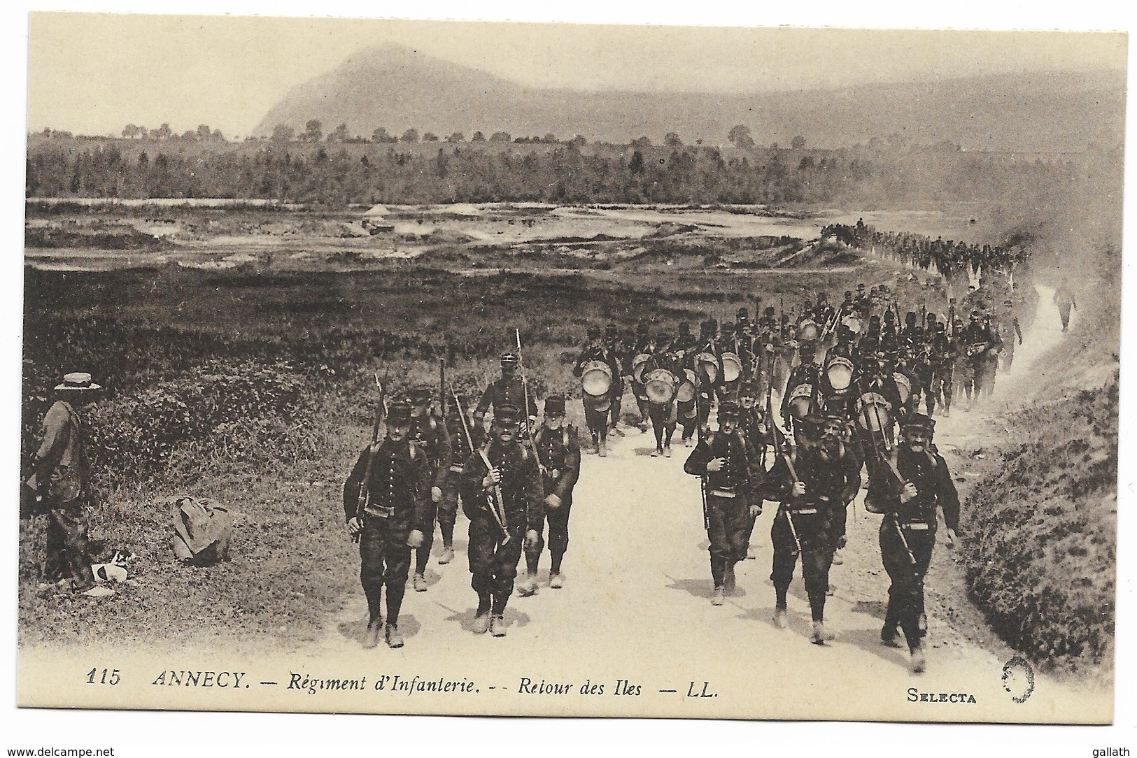 74-ANNECY-Régiment D'Infanterie - Retour Des Iles... Animé - Annecy