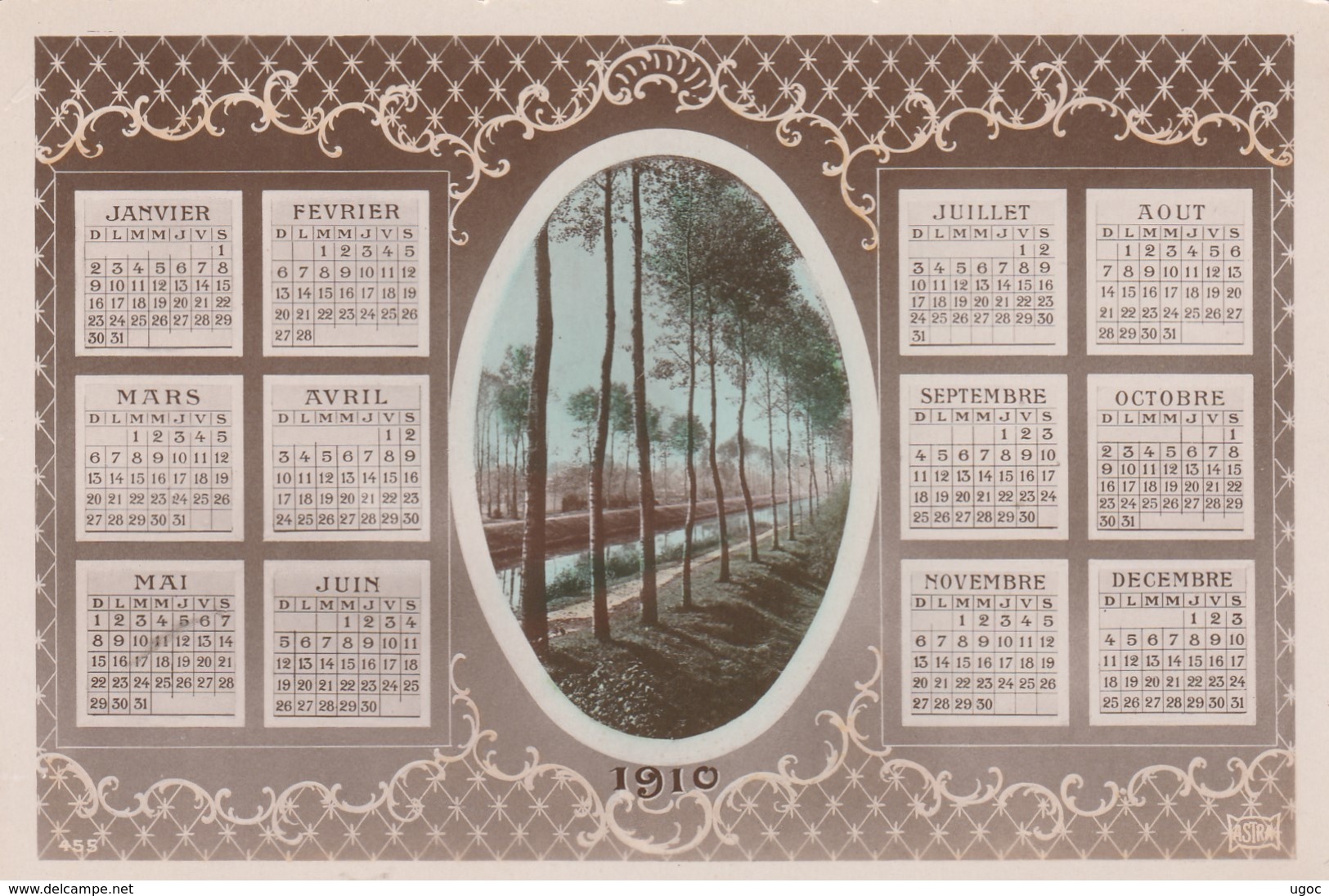 - Calendrier De 1910 - Small : 1901-20