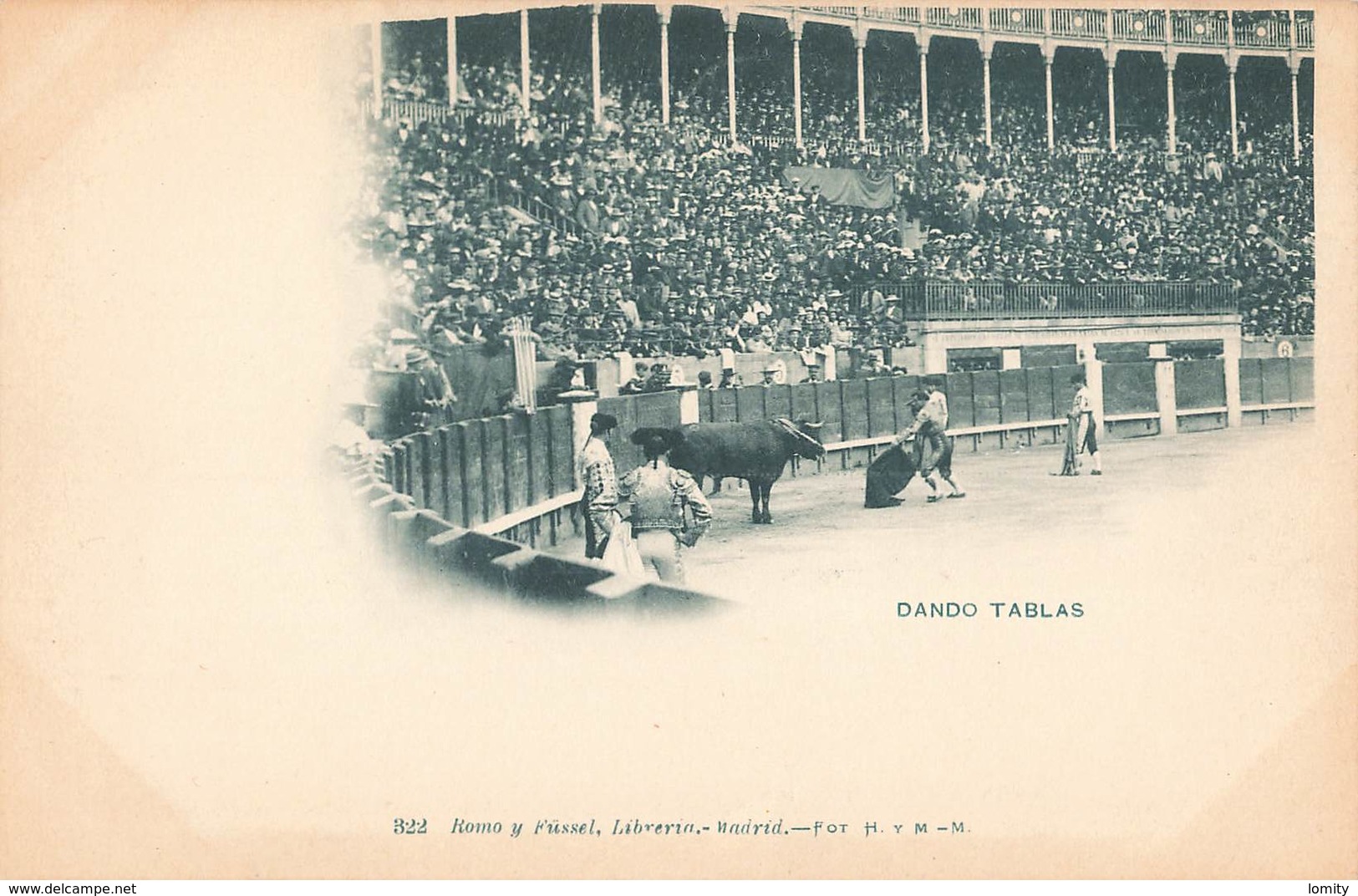 Corrida De Toros Tauromachie Dando Tablas Toreador Torero Taureau Cpa - Corridas