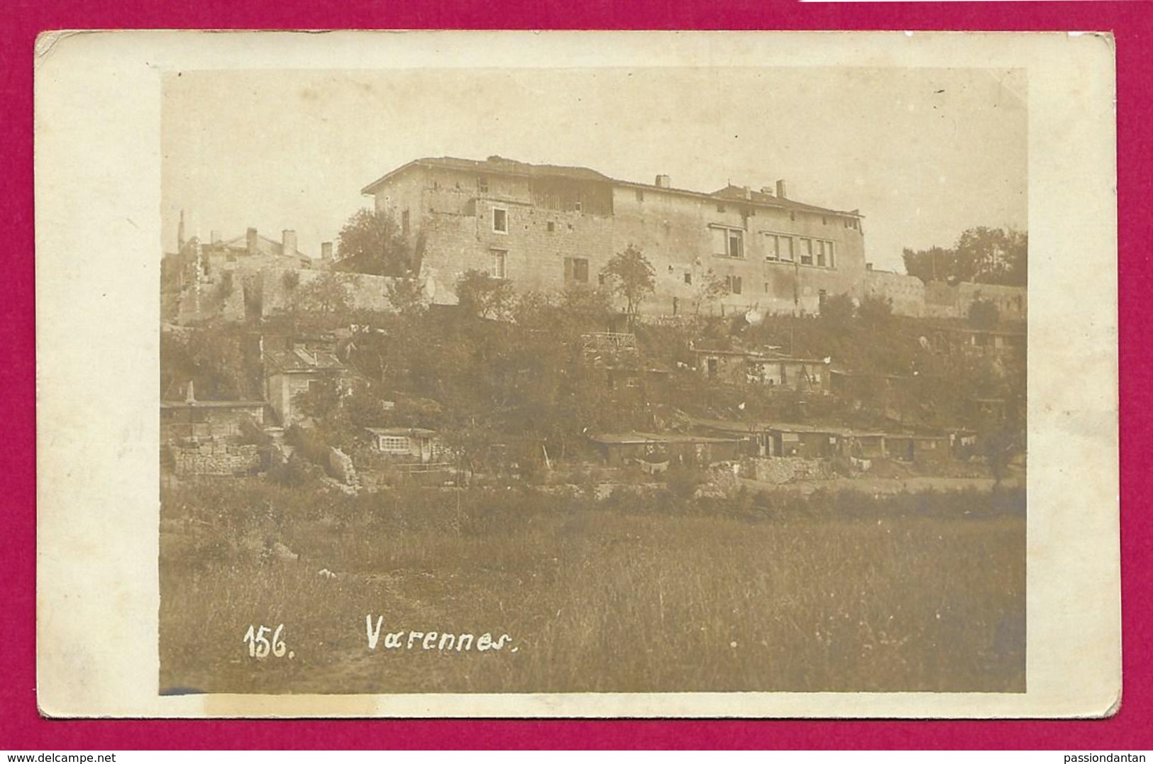 Carte Photo Militaria - Varennes En Argonne - Le Camp Allemand - Guerre 1914-18