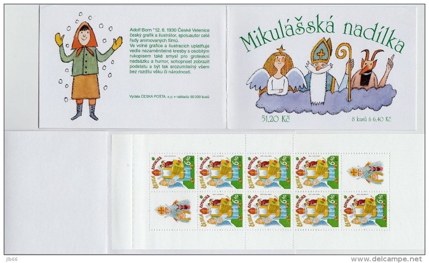 Carnet 2002 De 8 Timbres + 2 Coupons YT C 311 Saint-Nicolas Hotte / Booklet Michel MH 104 (335) - Neufs