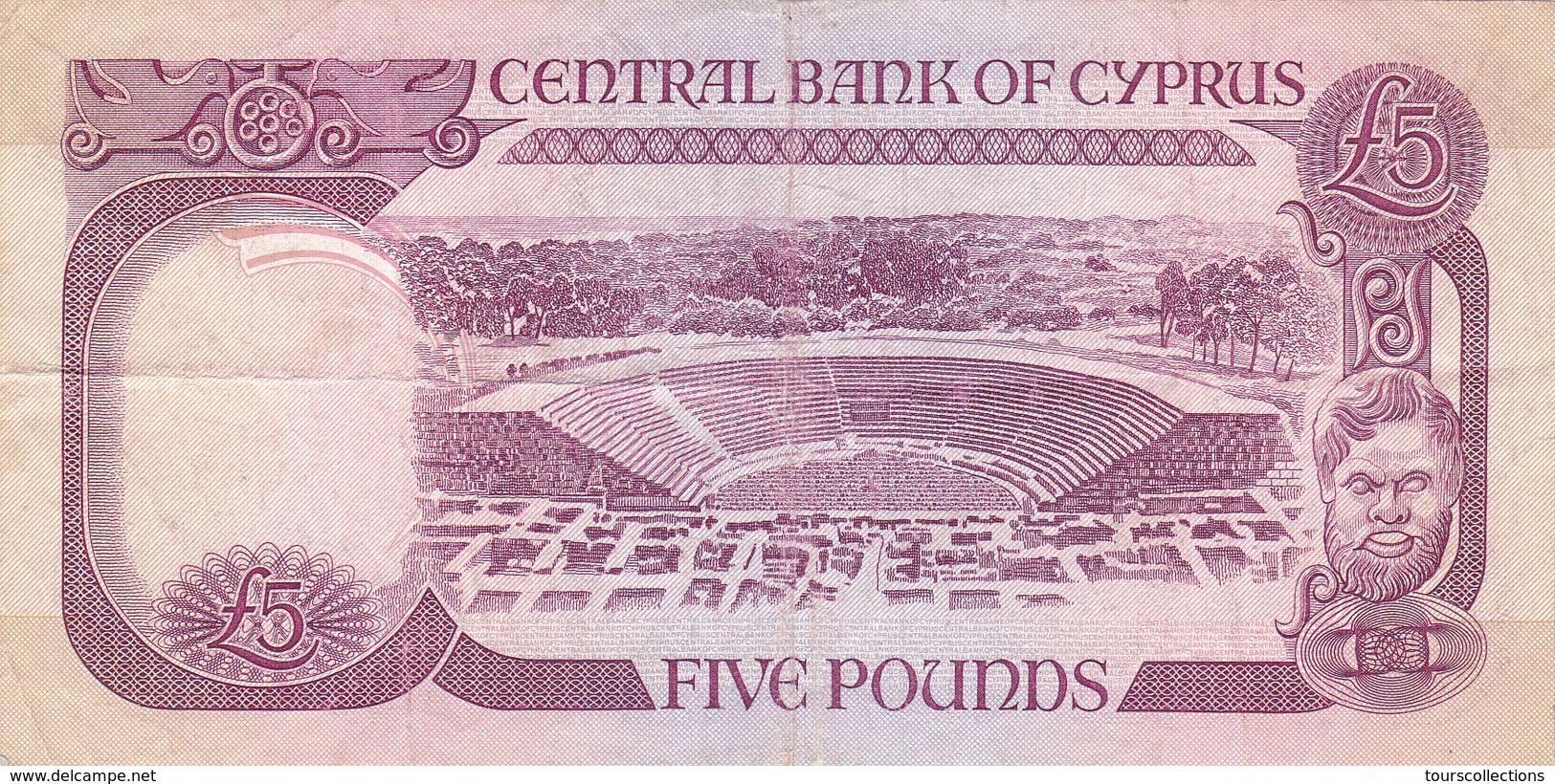 BILLET CHYPRE Kibris Cyprus 5 Pounds De 1990 @ PICK 54 A (forte Cote) - Chipre