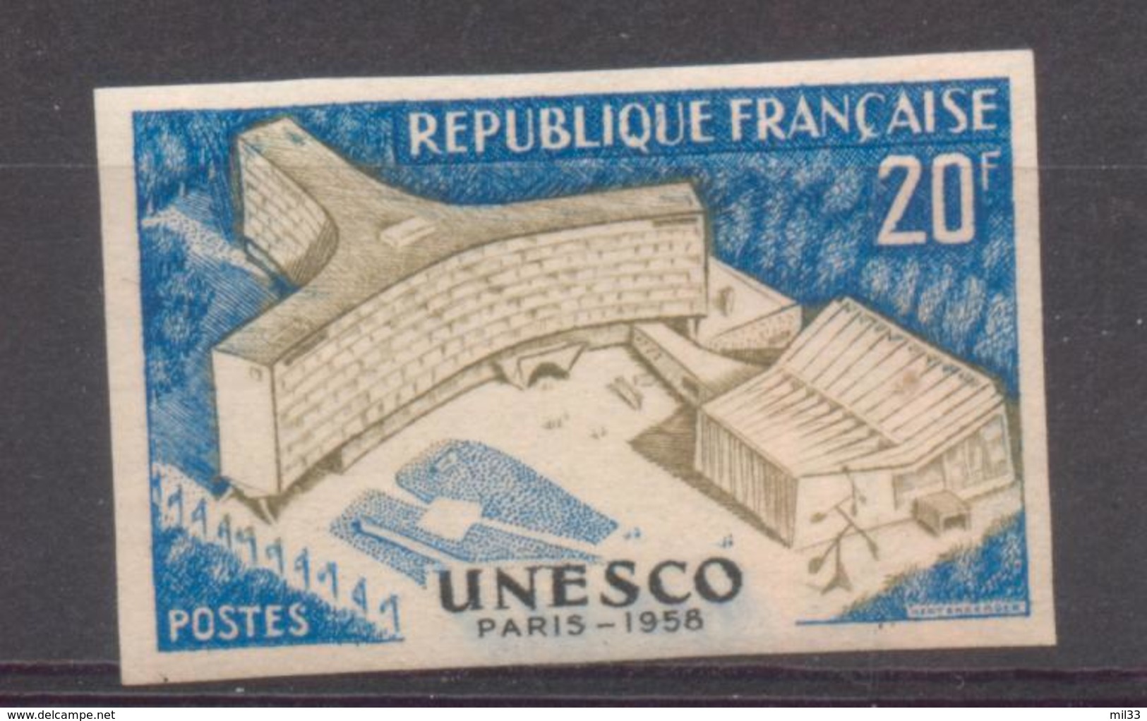 U.N.E.S.C.O. De 1958 YT 1177 Essai De Couleur Multi Sans Trace De Charnière Cote 125 € - Ohne Zuordnung