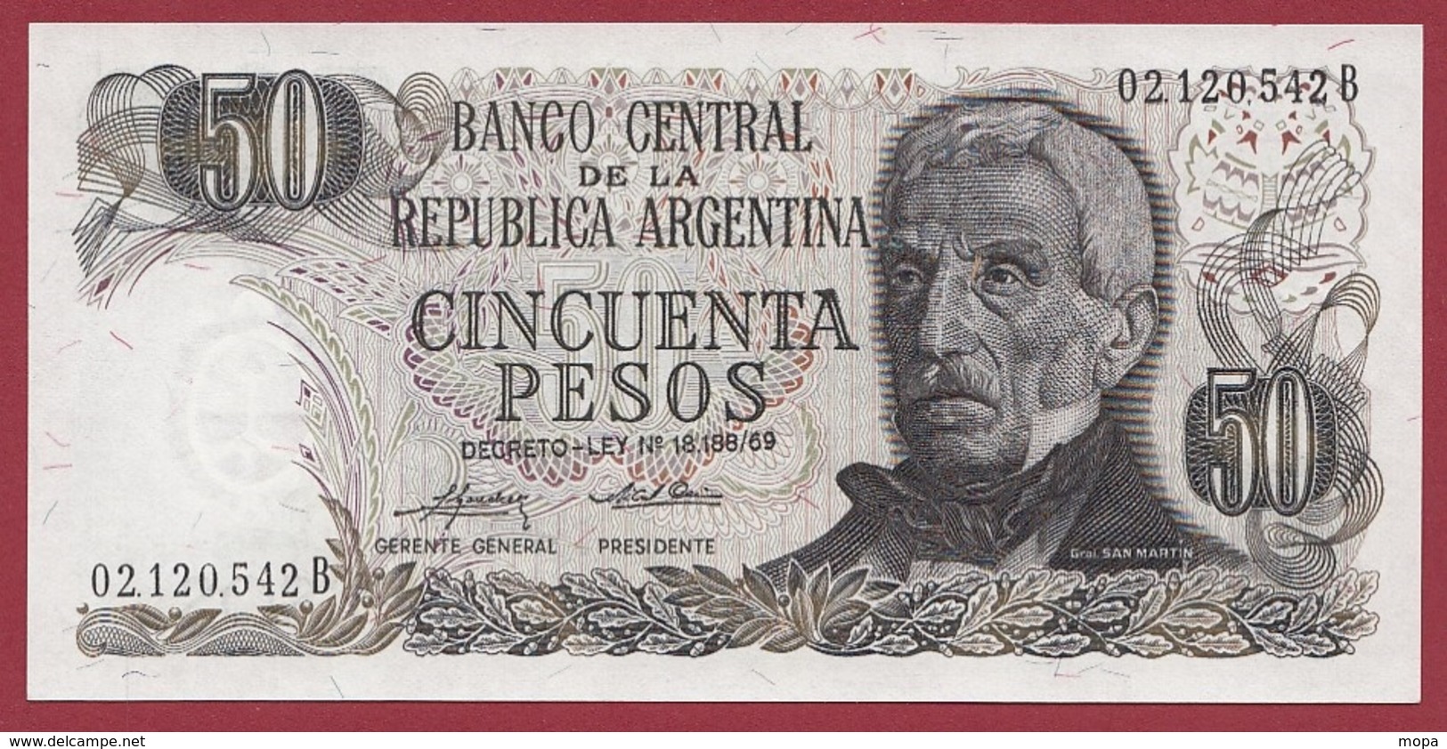 Argentine 50 Pesos -1974/1975---UNC - Argentina