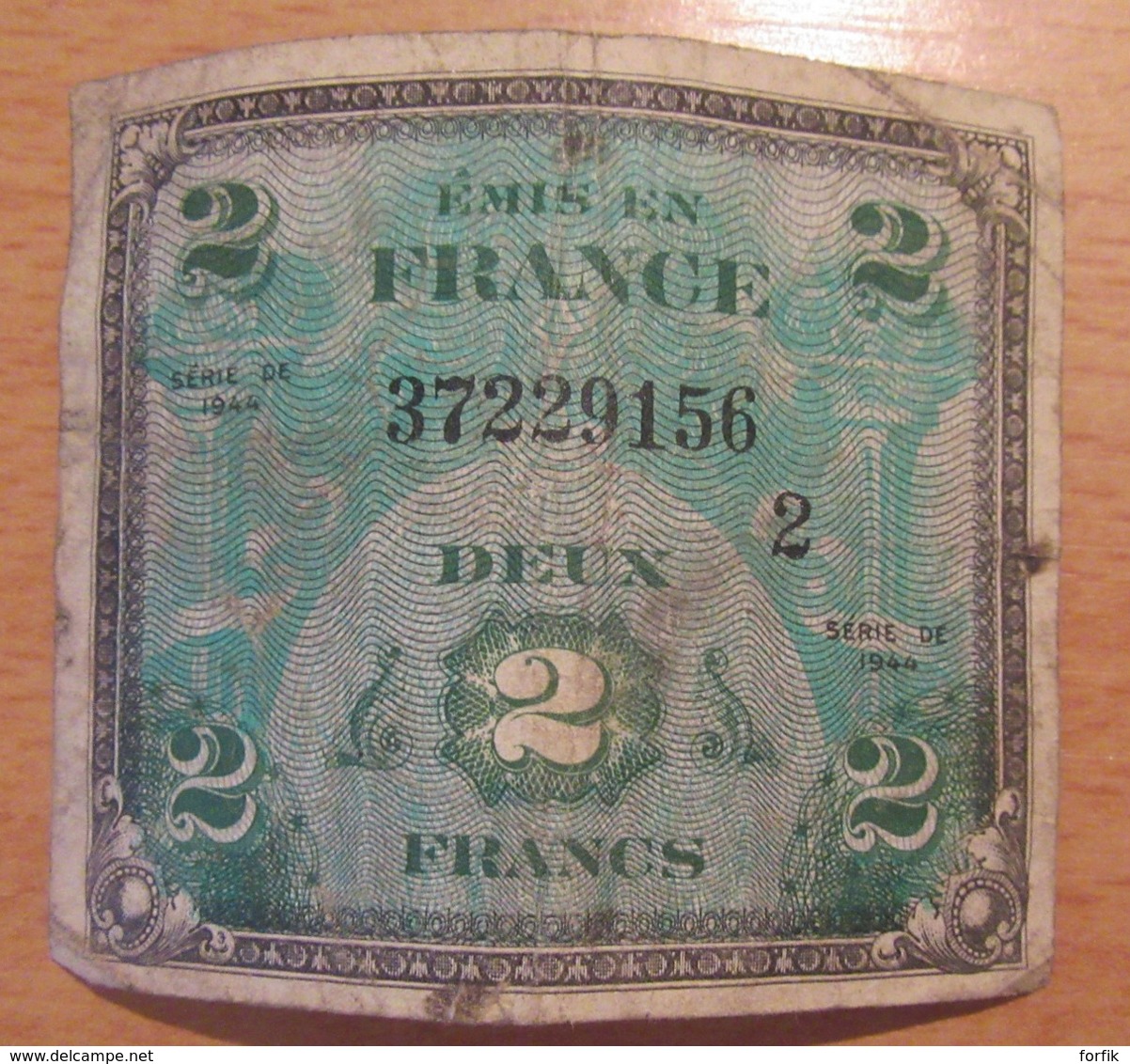 France - 6 Billets Chambres de Commerce Mâcon, Bourg et Lyon (1917 à 1921) + un billet 2 Francs 1944 Drapeau Série 2