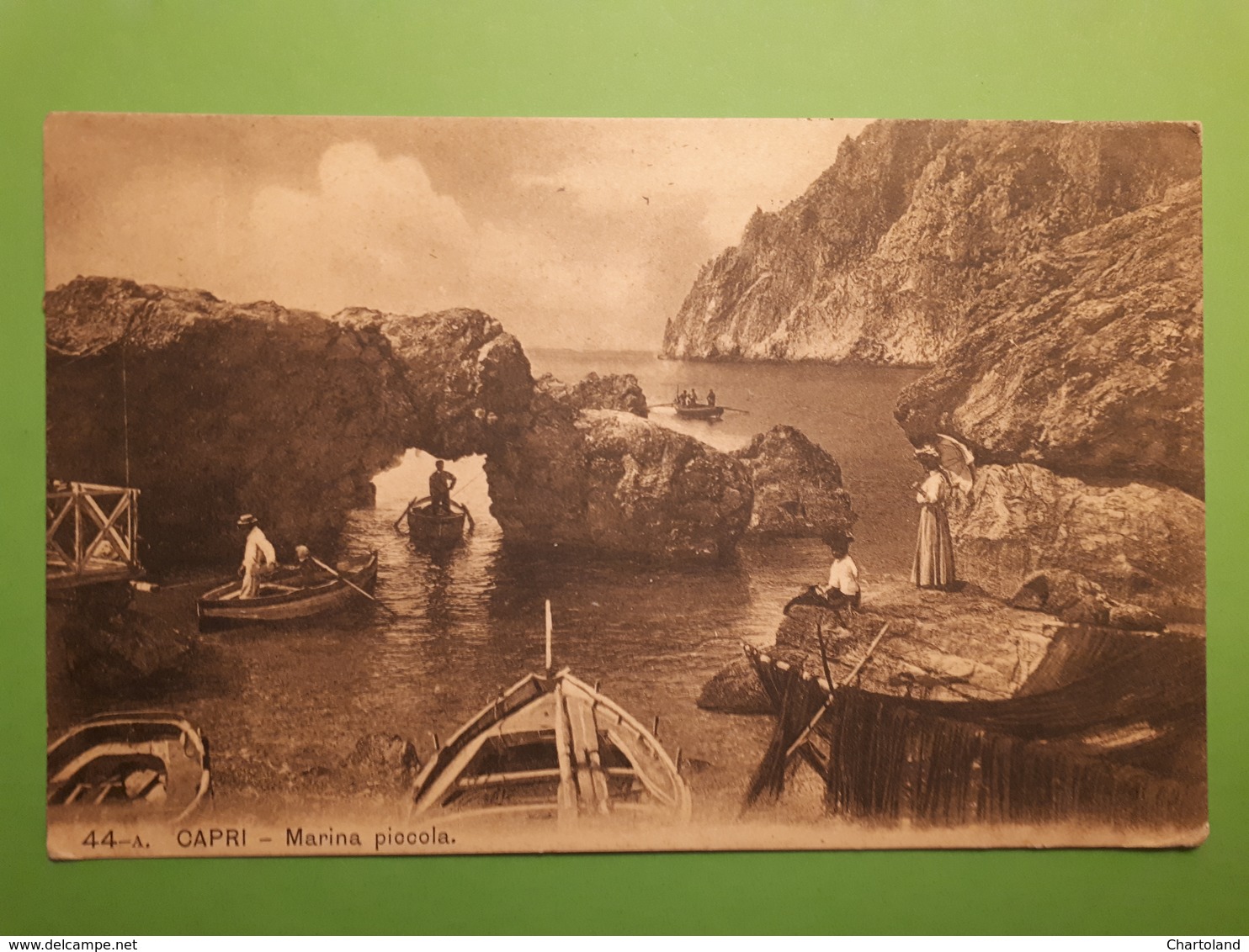 Cartolina - Capri - Marina Piccola - 1911 - Napoli