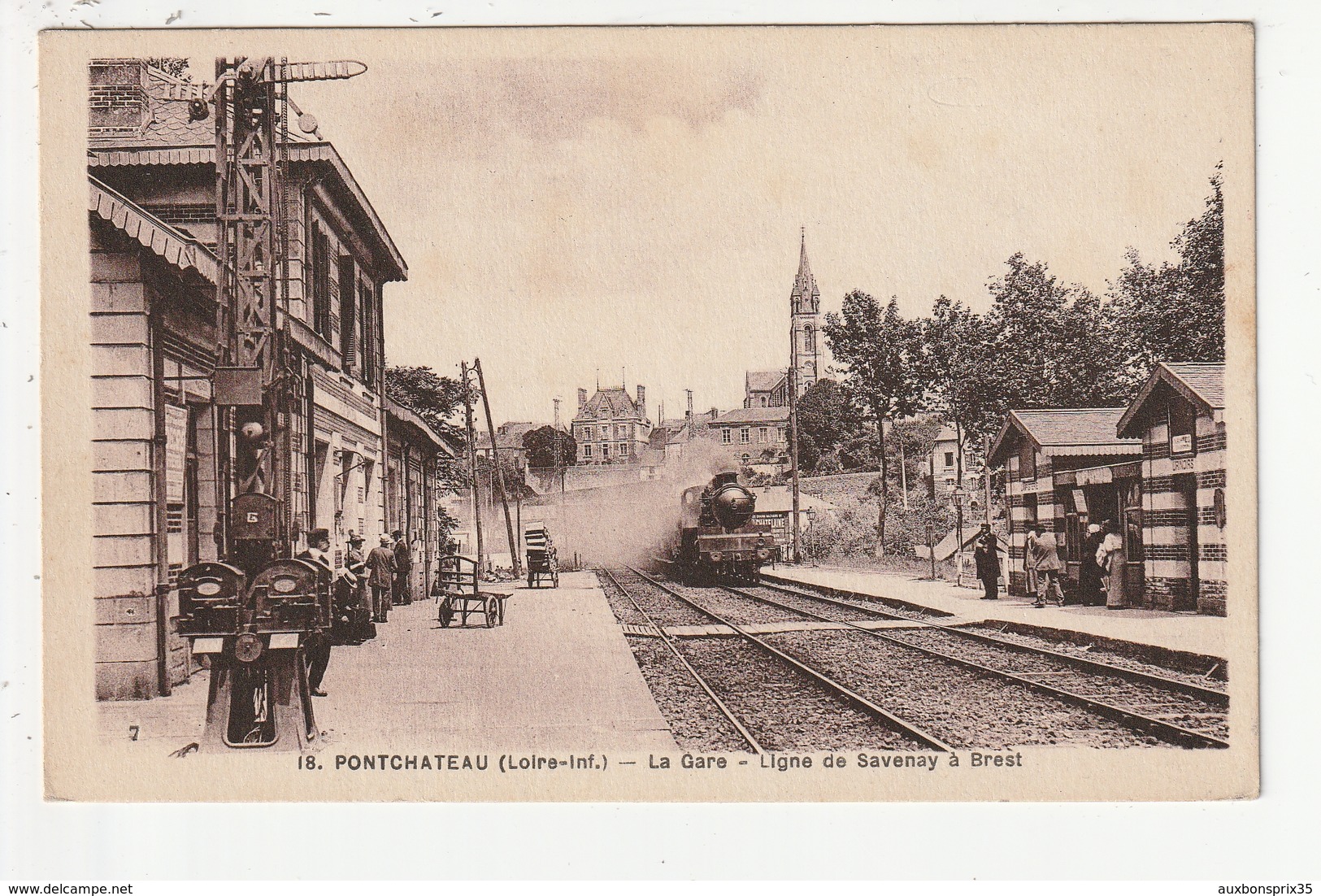 PONTCHATEAU - LA GARE - LIGNE DE SAVENAY A BREST - 44 - Pontchâteau