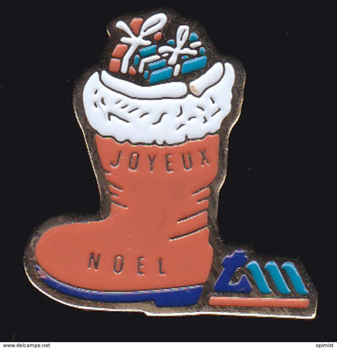 61615- Pin's.-Botte... Noel. - Christmas