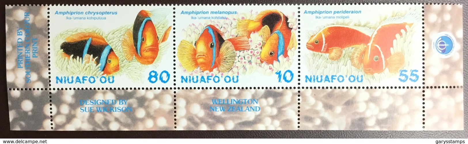 Tonga Niuafo’ou 1998 Year Of The Ocean Fish Marine Life MNH - Fische