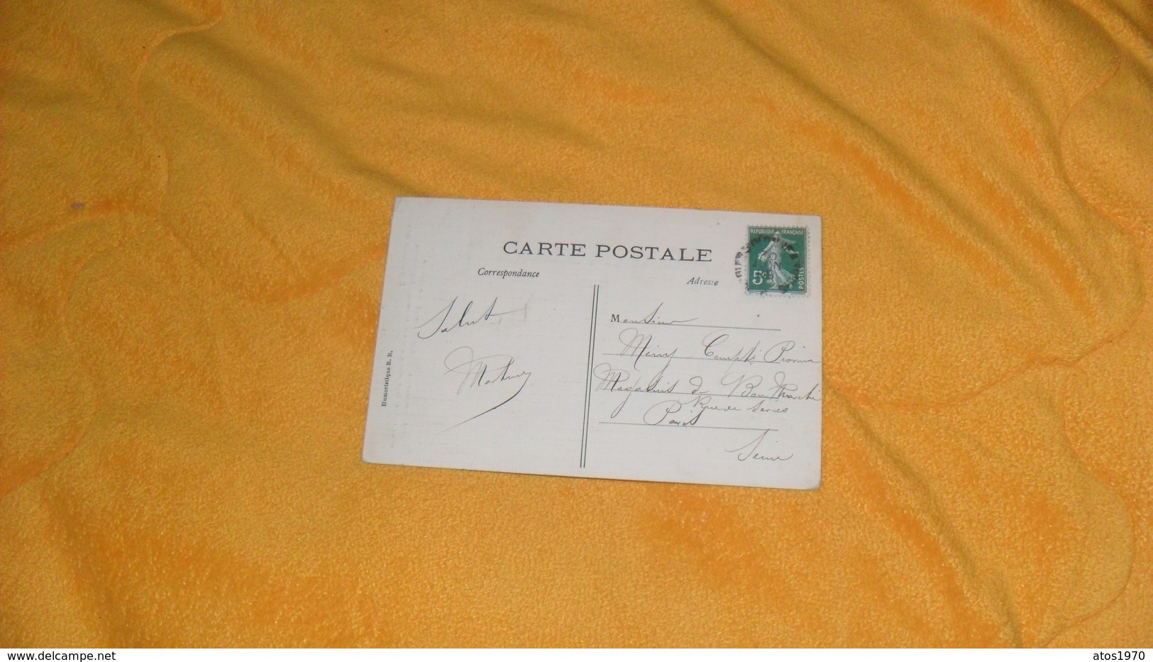 CARTE POSTALE ANCIENNE CIRCULEE DE 1909.../ OUI MONSIEUR LES ALLEMANDS SAVENT SE RETOURNER ET NE DIRIGER ....CACHET + TI - Ohne Zuordnung