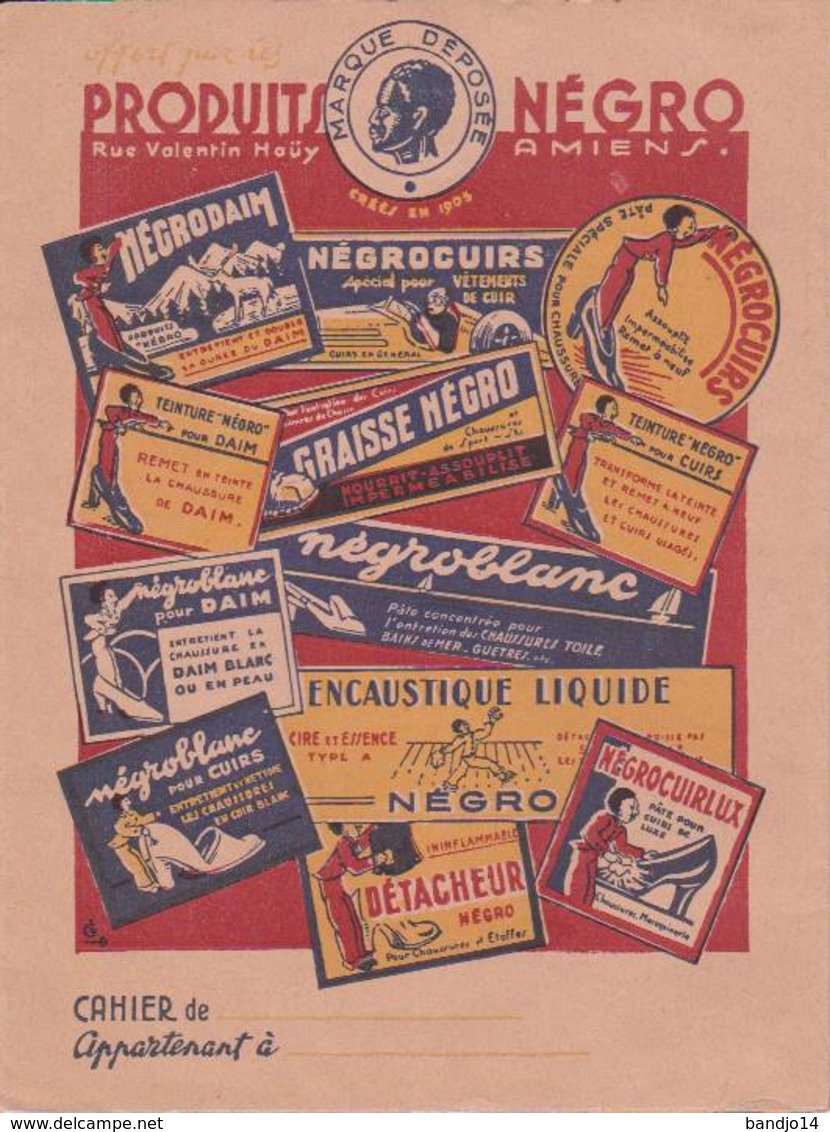 Amiens - Protège -cahier "Produits  Negro " - 4 Scan - Pulizia