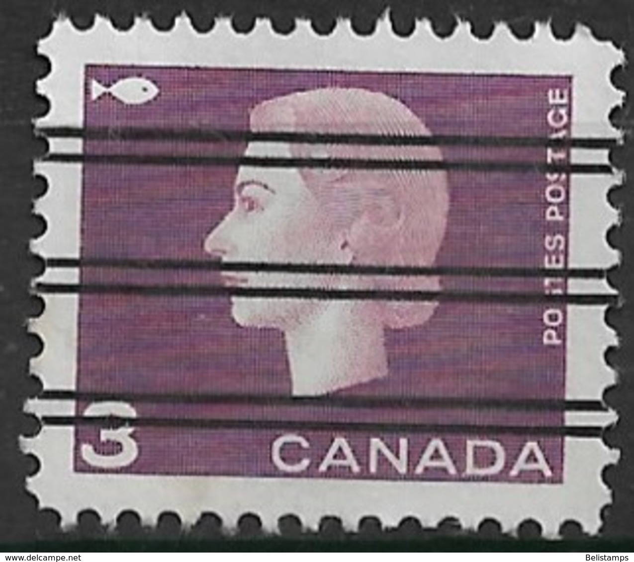 Canada 1963, Scott #403 Pre (U) Queen Elizabeth II And Fish - Préoblitérés