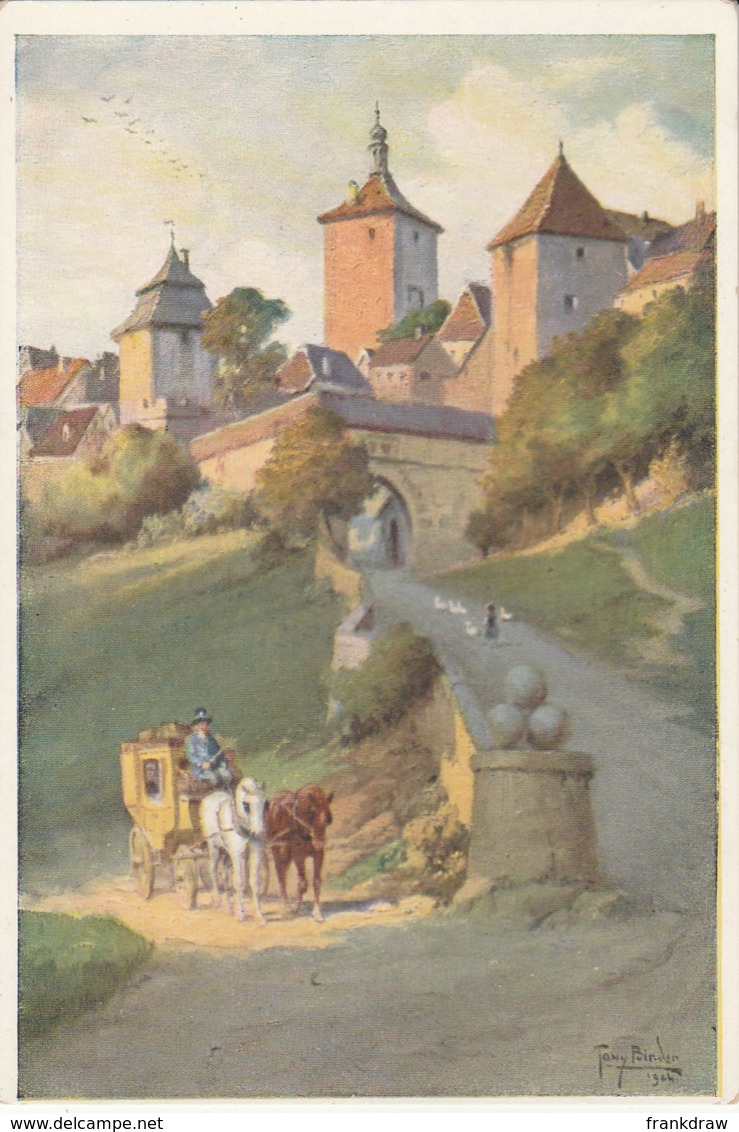 Postcard - Art - Tony Binder - Rothenburg Ob Der Tauber Koboldzellertor - No Card No. Unused Very Good - Unclassified