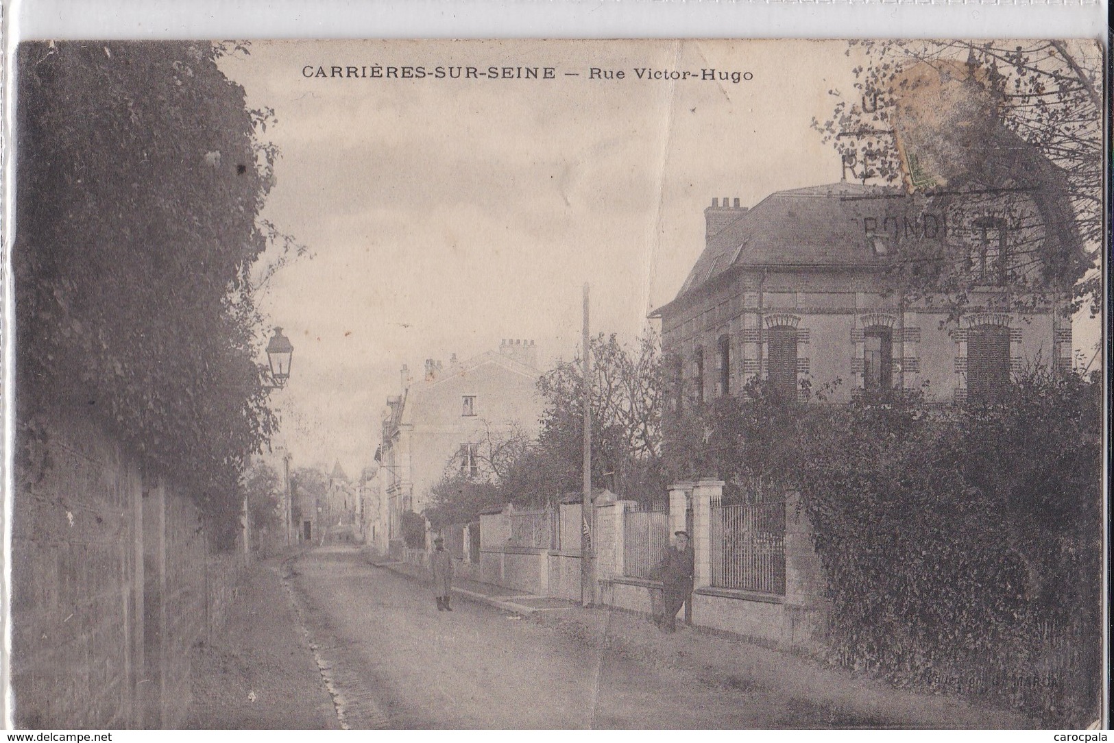 Carte 1918 CARRIERES SUR SEINE / RUE VICTOR HUGO - Carrières-sur-Seine