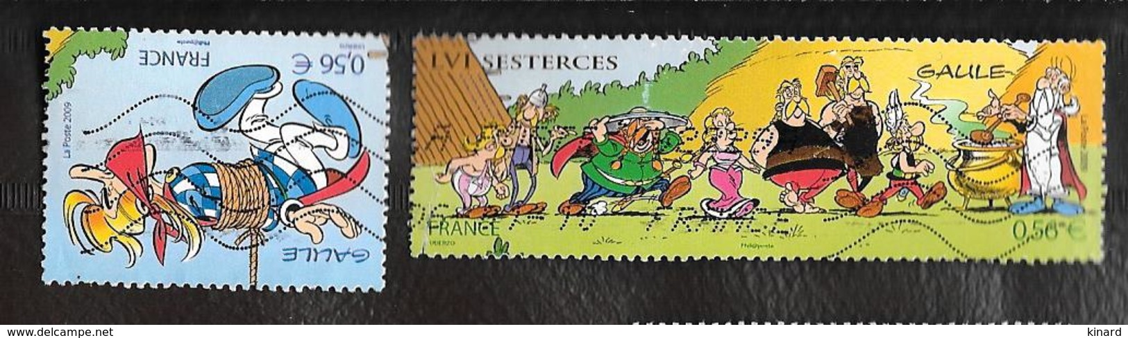 TIMBRE FRANCAIS...OBLITERATIONS.....2009....  N°   N°4426/ 4427    ASTERIX.... TBE SCAN - Oblitérés