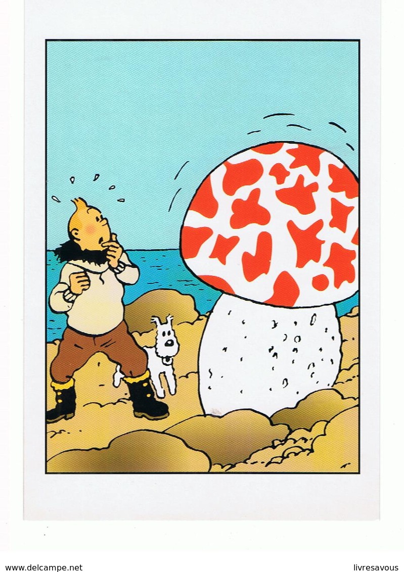 CPM Tintin Et L'île Mystérieuse - Hergé