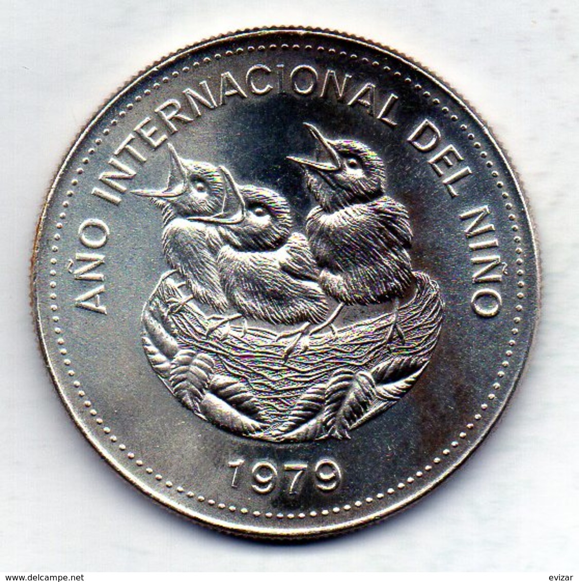 COSTA RICA, 100 Colones, Silver, Year 1979, KM #206 - Costa Rica