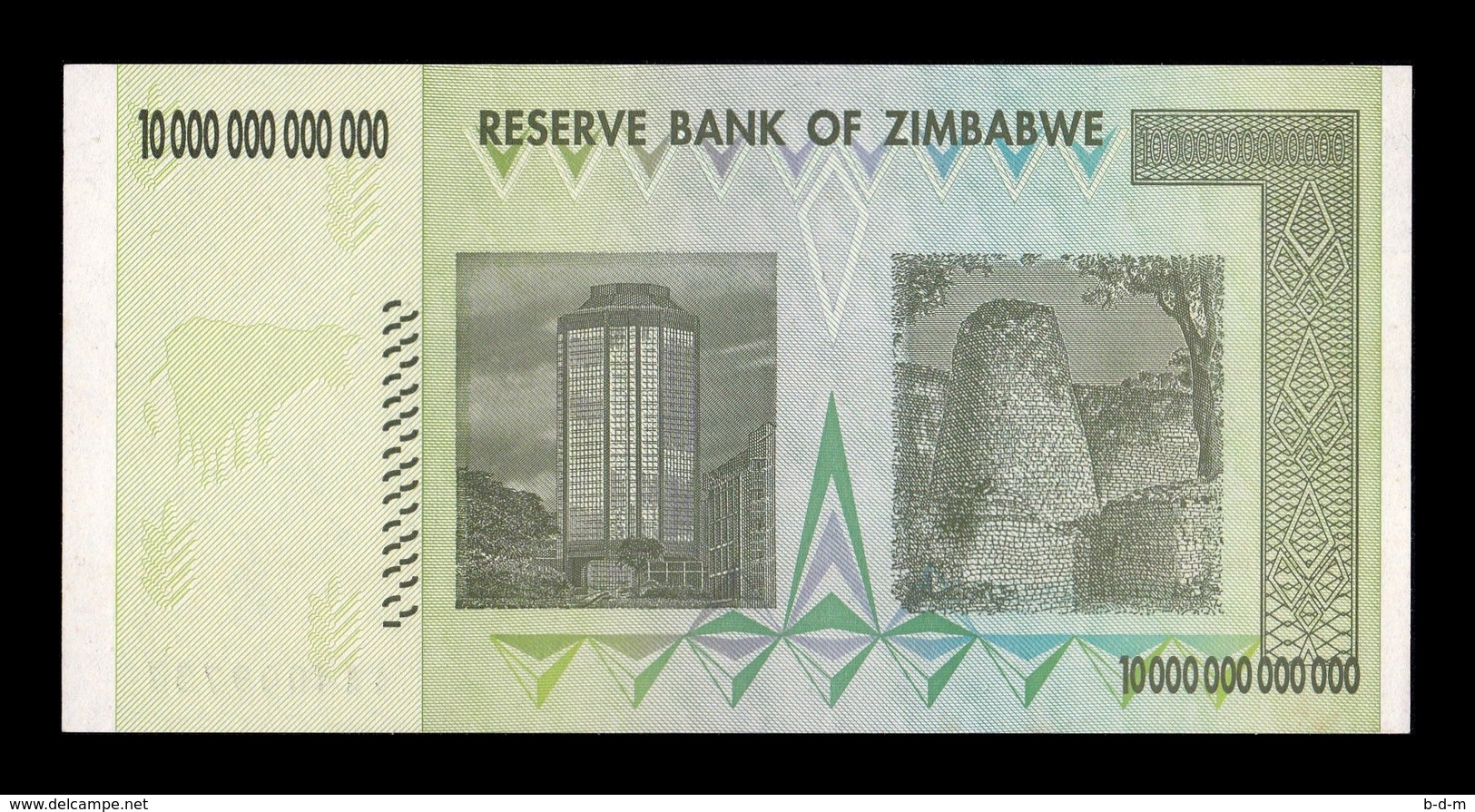 Zimbabwe 10000000000000 10 Trillion Dollars 2008 Pick 88 SC UNC - Zimbabwe
