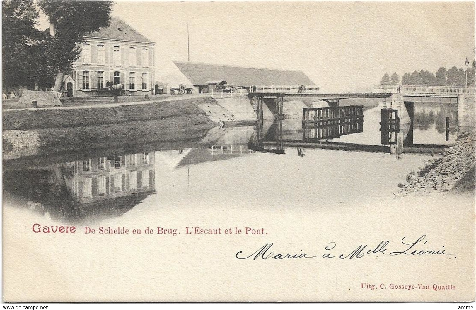 Gavere   *  De Schelde En De Brug - L'Escaut Et Le Pont - Gavere