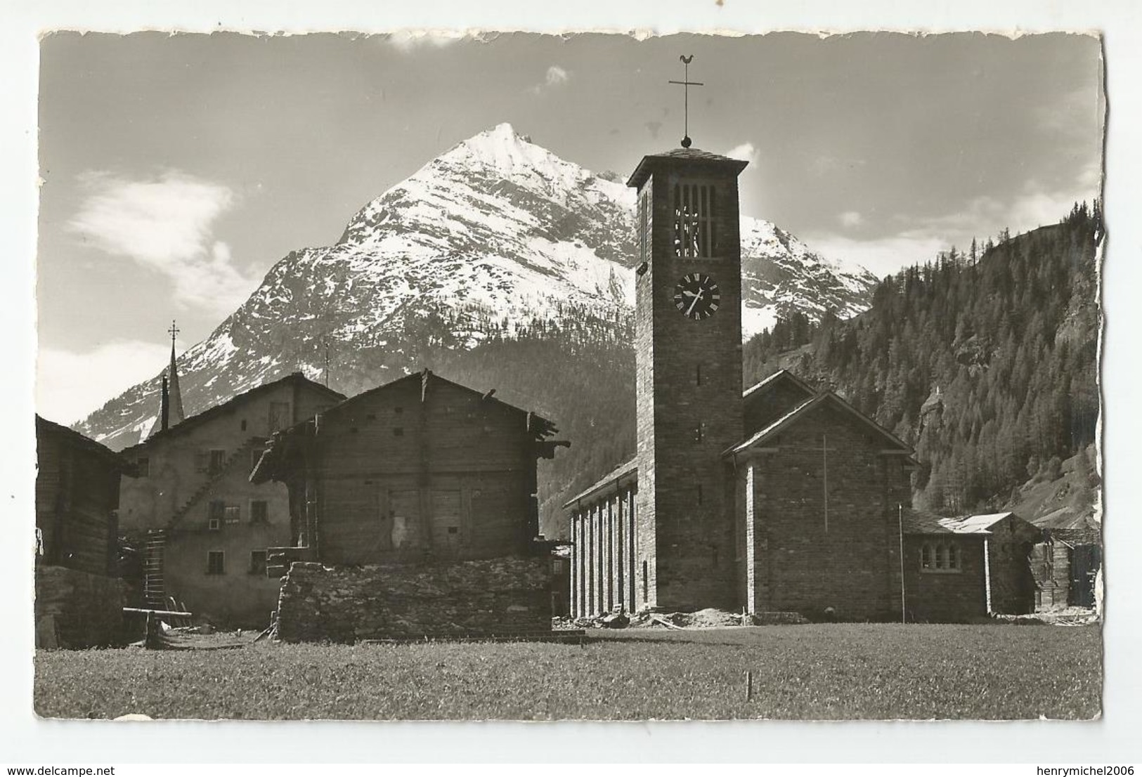 Suisse Valais Saas Grund Neue Kirche Mittaghorn - Saas-Grund