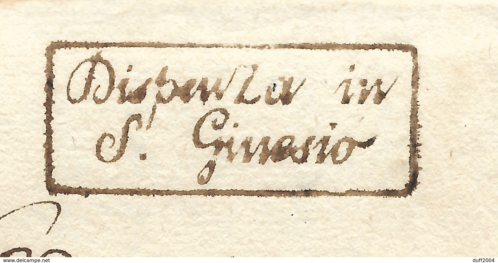 PERIODO NAPOLEONICO - DA SARNANO PER CITTA' - 26.8.1810. - ...-1850 Préphilatélie