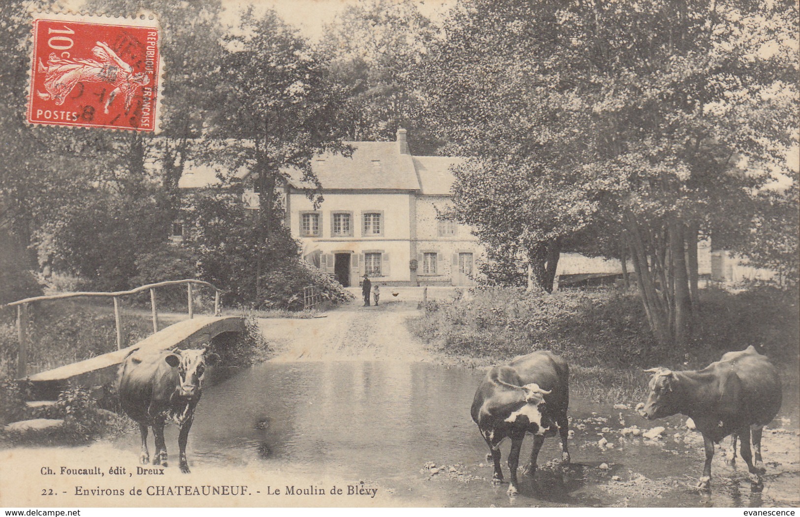 28 /  Blévy : Le Moulin        ////   JANV. 20 ///  BO. 28 - Autres & Non Classés