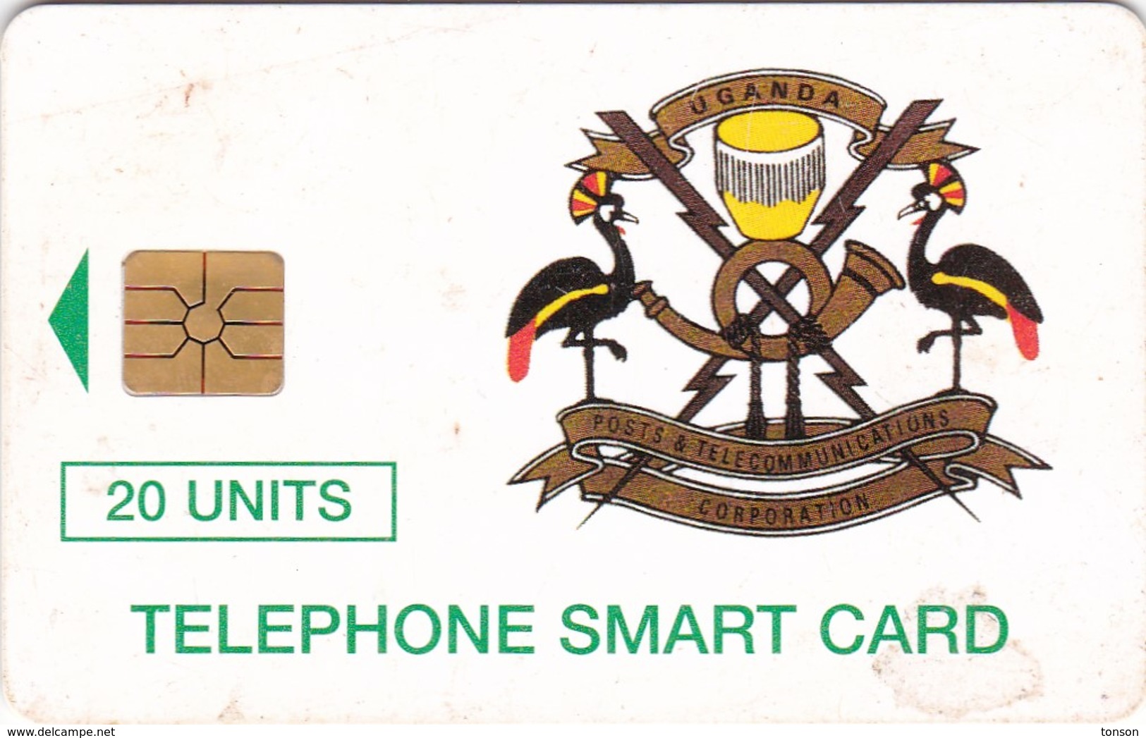 Uganda, UGA-11, 20 Units, Telecom Logo, 2 Scans . - Ouganda