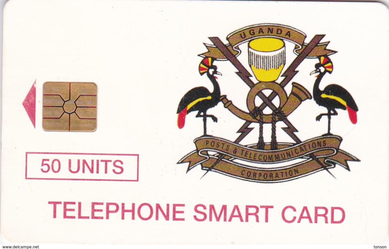 Uganda, UGA-14, 50 Units, Telecom Logo, 2 Scans . - Oeganda