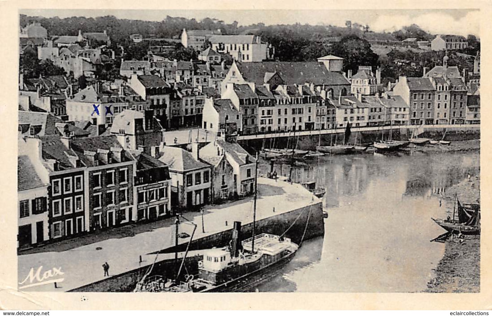 Belle Ile En Mer       56      Le Palais.  Vue Générale De La Ville  1949       (voir Scan) - Belle Ile En Mer