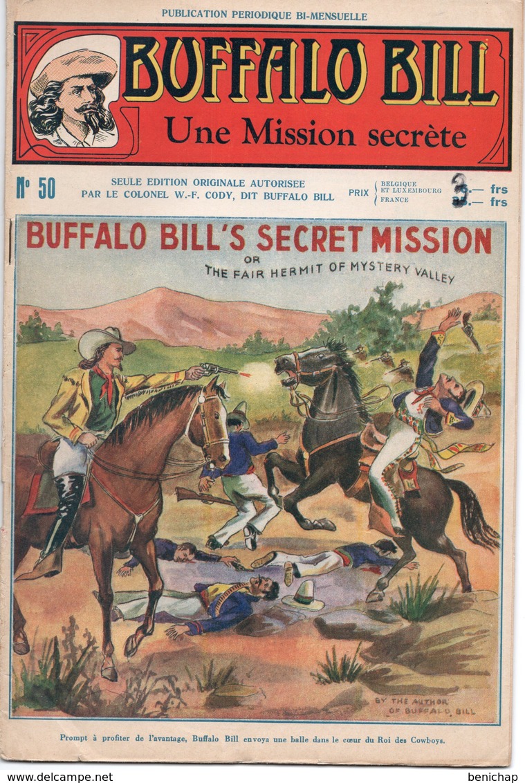 EO BUFFALO BILL N* 50 - UNE MISSION SECRETE-  LE HEROS DU FAR-WEST -  EDITION ATLAS. - Aventure