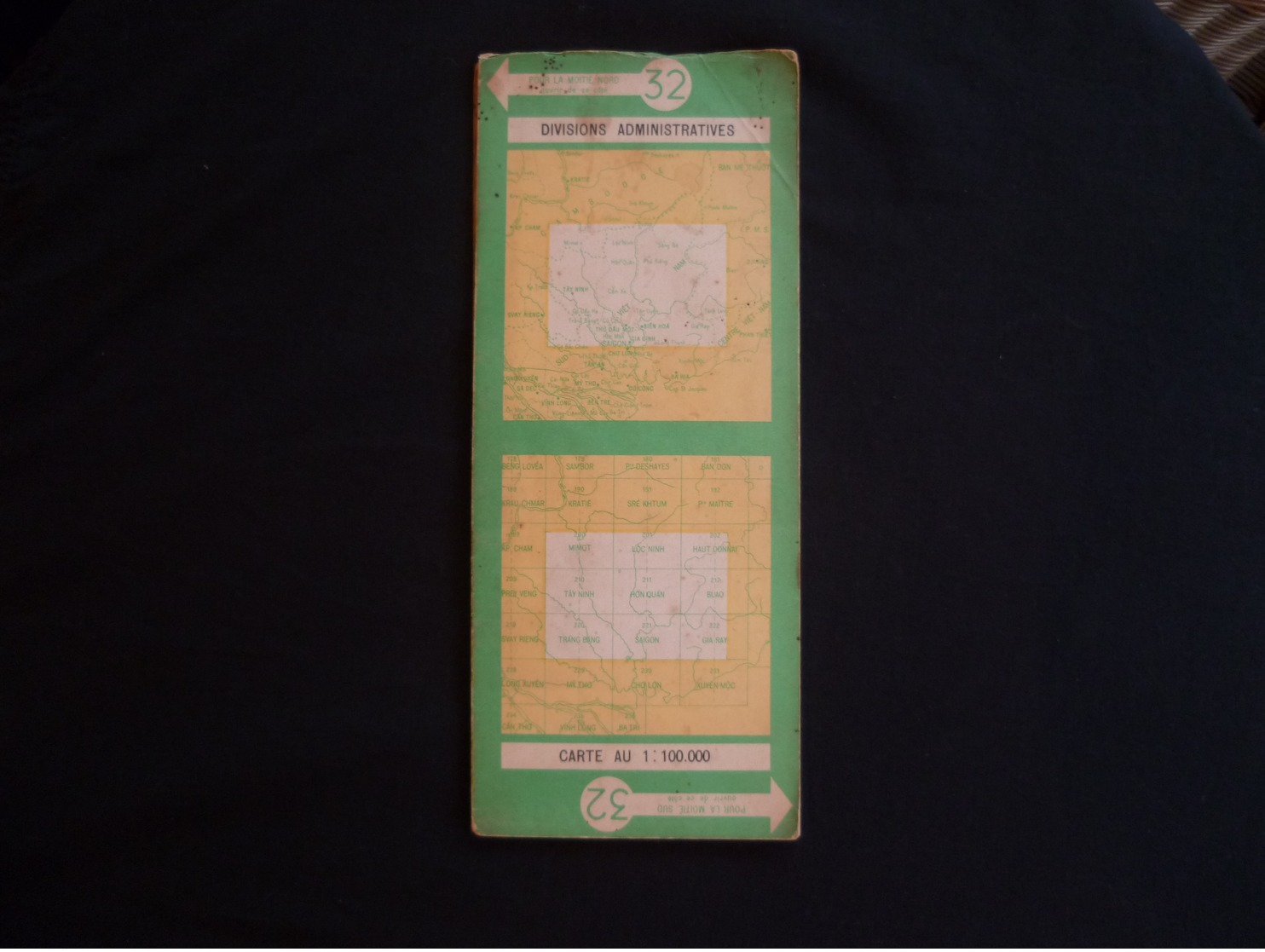 Carte Routière Indochine 1953 N°32 - Wegenkaarten