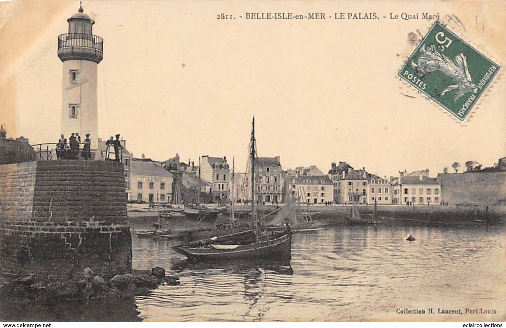 Belle Ile En Mer       56      Le Palais.  Quai Macé Et Le Phare       (voir Scan) - Belle Ile En Mer