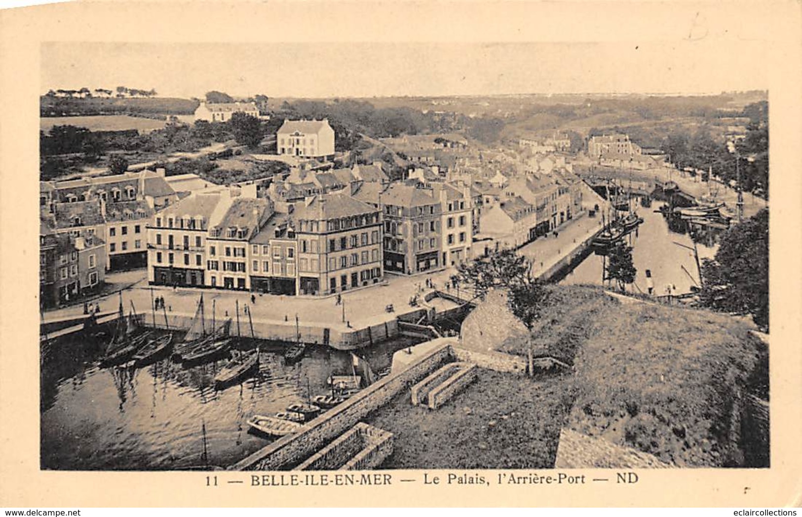 Belle Ile En Mer       56      Le Palais.  L'arrière Port        (voir Scan) - Belle Ile En Mer