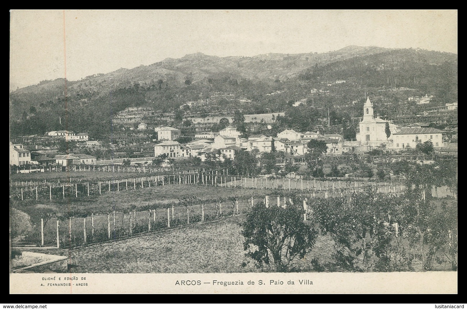 ARCOS DE VALDEVEZ - Freguezia De S. Paio Da Villa. (  Ed. A. Fernandes) Carte Postale - Viana Do Castelo