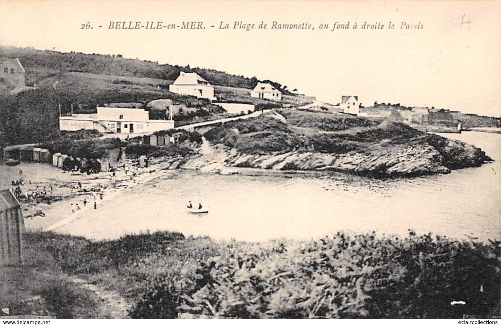 Belle Ile En Mer       56      Le Palais.      La Plage De La Ramonette     (voir Scan) - Belle Ile En Mer