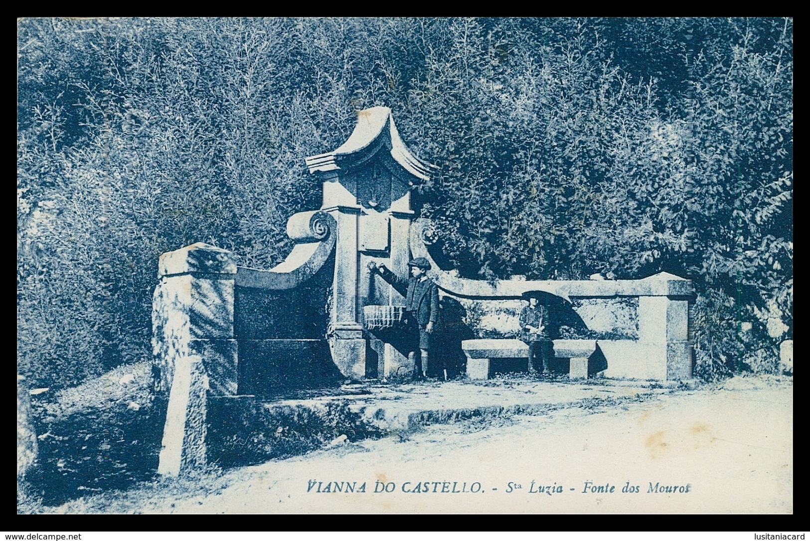 VIANA DO CASTELO - CHAFARIZES E FONTES - Sta. Luzia- Fonte Dos Mouros.( Ed. José Nunes De Oliveira) Carte Postale - Viana Do Castelo